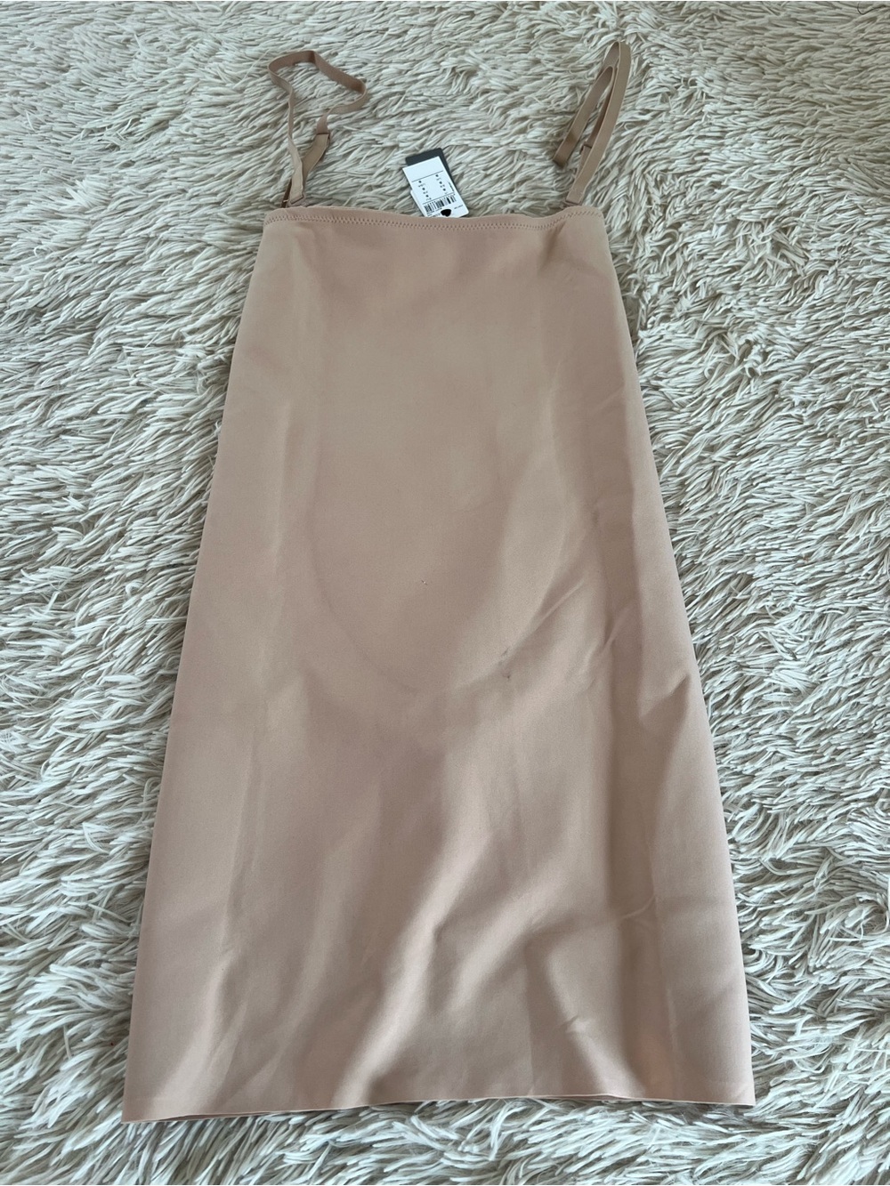 intimissimi Beige Midi shape  Slip Dress with Adjustable Straps